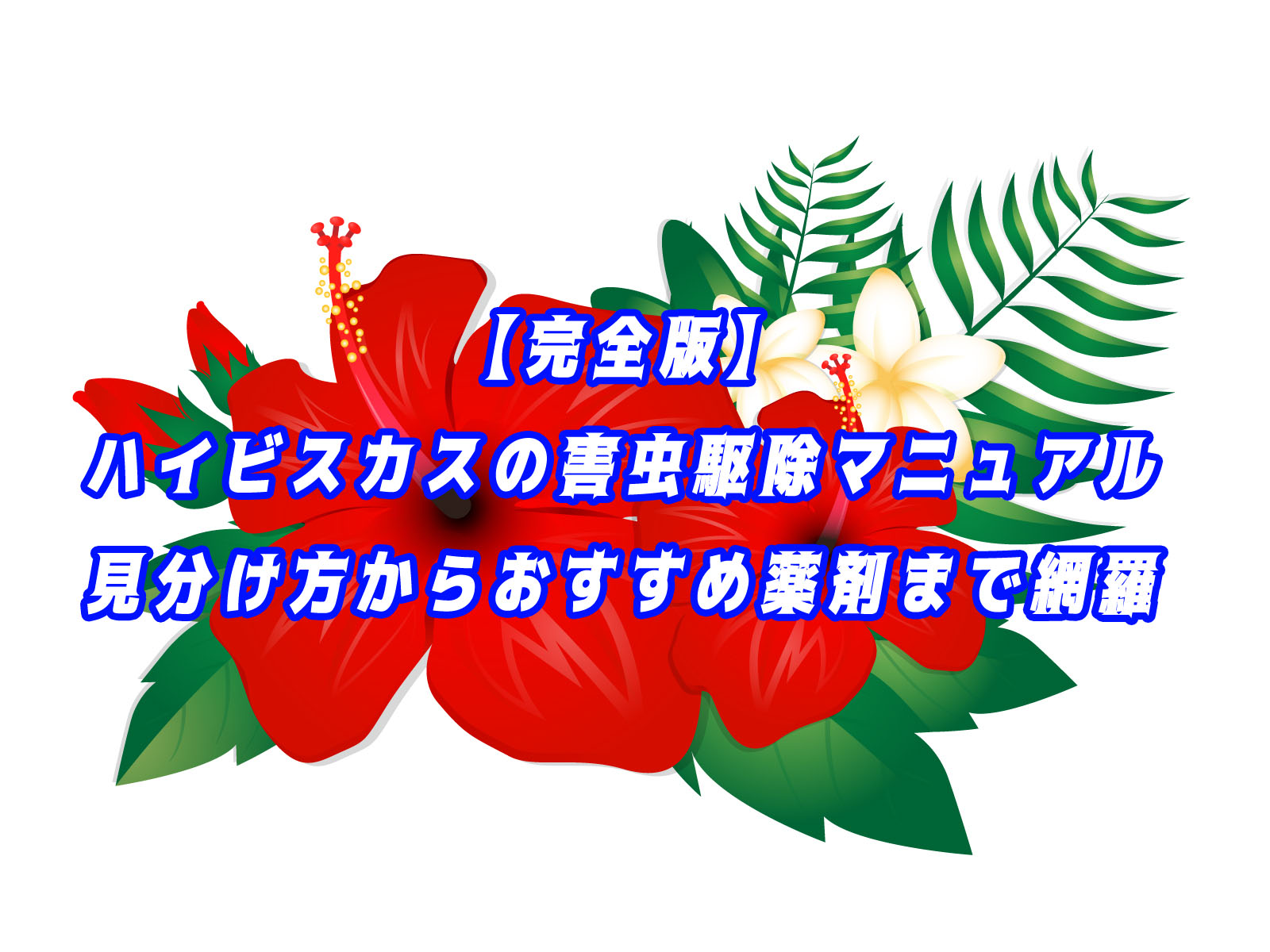 【完全版】ハイビスカスの害虫駆除マニュアル｜見分け方からおすすめ薬剤まで網羅