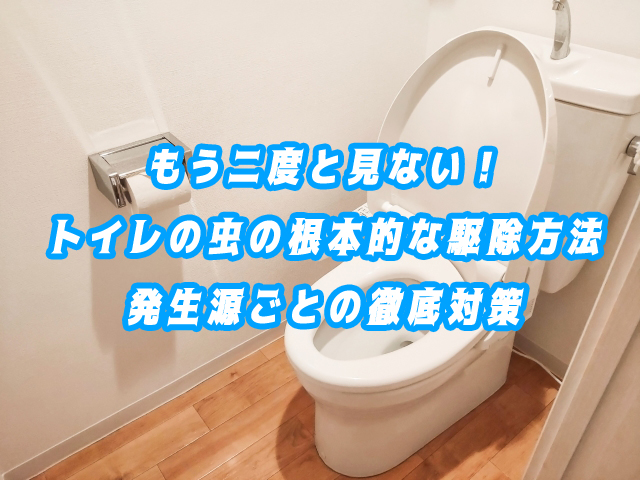 もう二度と見ない！トイレの虫の根本的な駆除方法｜発生源ごとの徹底対策