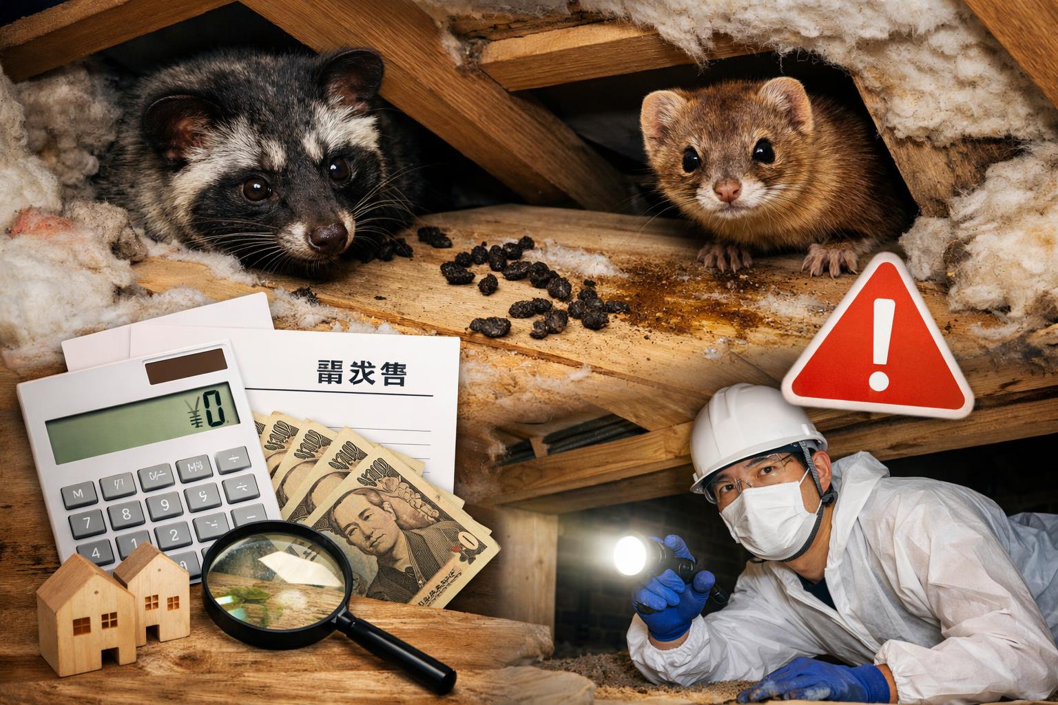 ハクビシン・イタチ 駆除業者 おすすめ